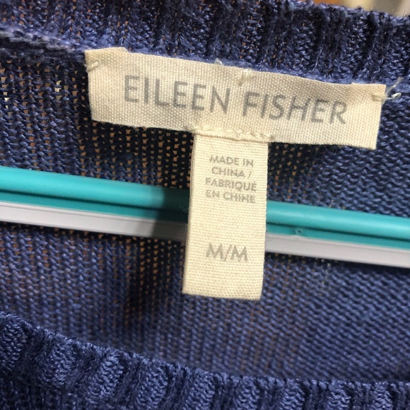 Eileen Fisher Organic Linen Short Sleeve Shirt - Picture 3 of 4